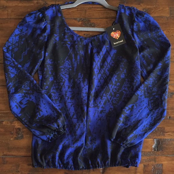 💖Heart Soul Peasant blouse - Picture 3 of 6